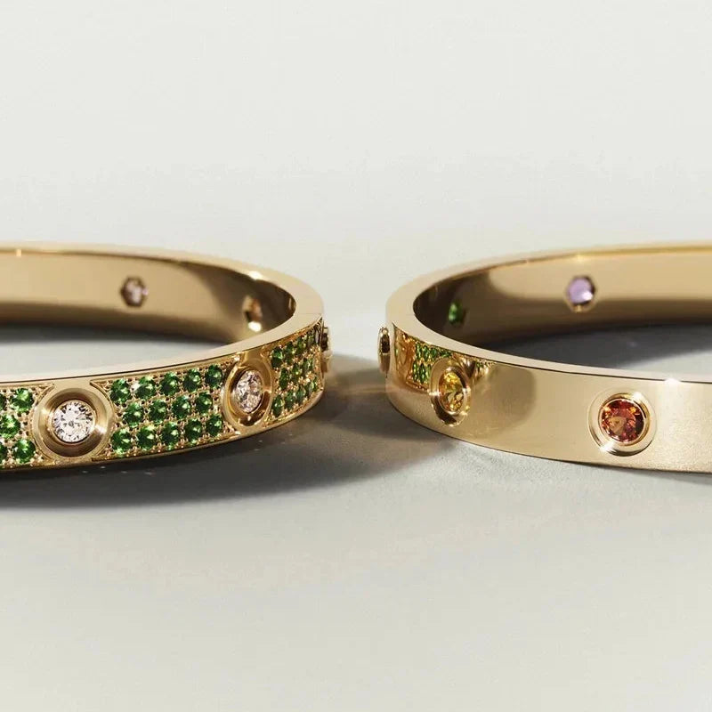 [Avelora]CLASSIC 6.1MM LOVE BRACELET 10-DIAMOND MULTICOLOR