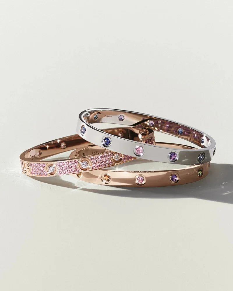 [Avelora]CLASSIC 6.1MM LOVE BRACELET 10-DIAMOND FULL PAVÉ