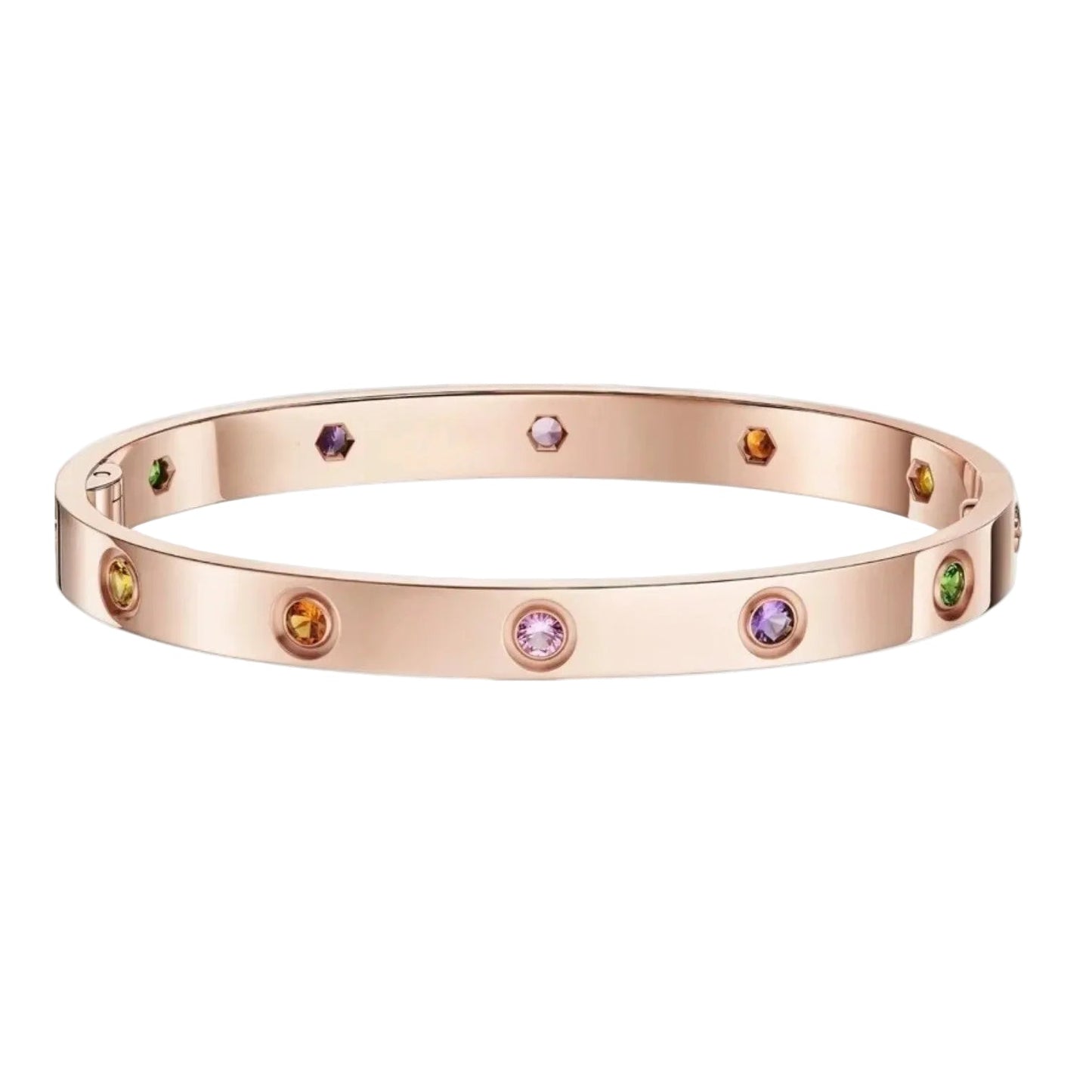 [Avelora]CLASSIC 6.1MM LOVE BRACELET 10-DIAMOND MULTICOLOR