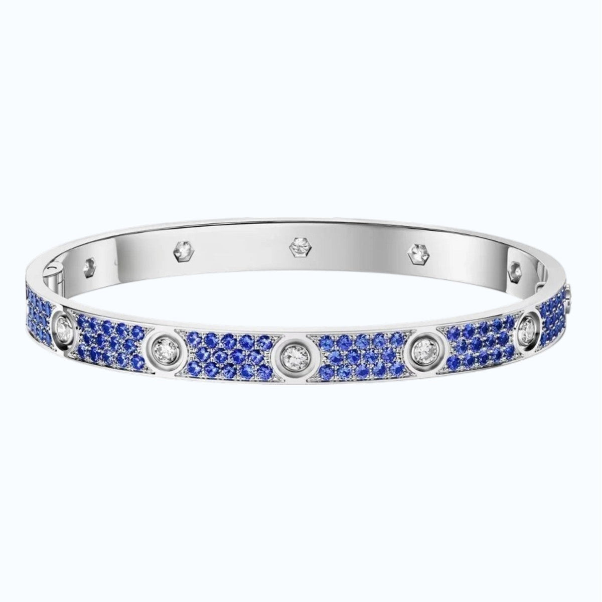 [Avelora jewelry]CLASSIC 6.1MM LOVE BRACELET 10-DIAMOND FULL PAVÉ