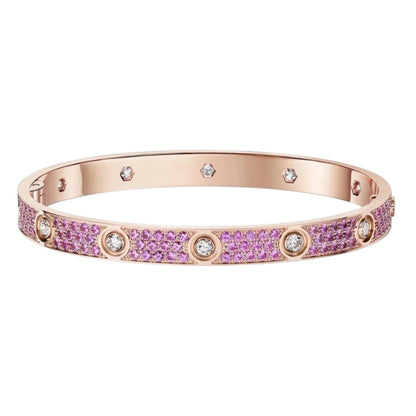 [Avelora]CLASSIC 6.1MM LOVE BRACELET 10-DIAMOND FULL PAVÉ