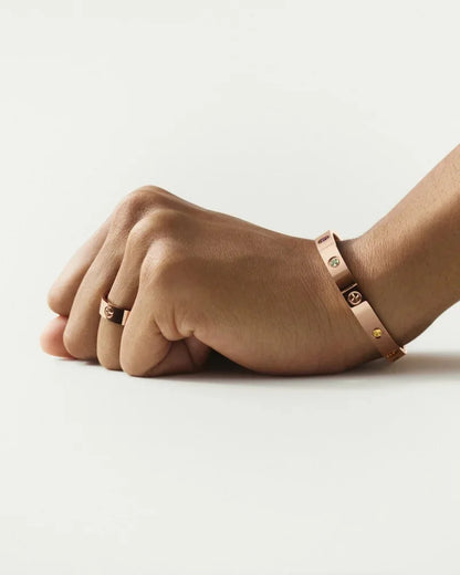 [Avelora]CLASSIC 6.1MM LOVE BRACELET 10-DIAMOND FULL PAVÉ