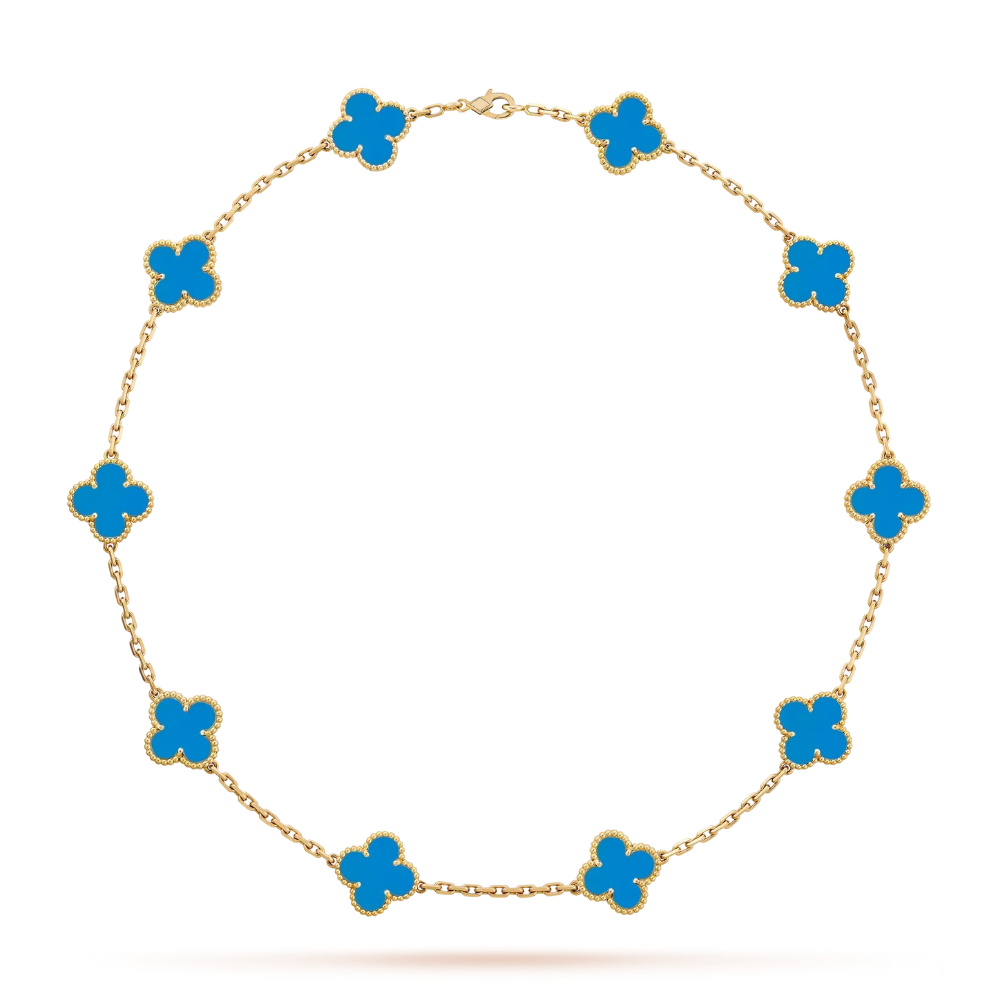 [Avelora]CLASSIC LUCKY 10-MOTIF CLOVER NECKLACE GOLD COLLECTION