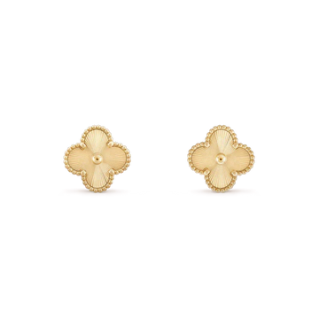 [Avelora Jewelry ]CLOVER MINI 9.5MM LASER EARRINGS