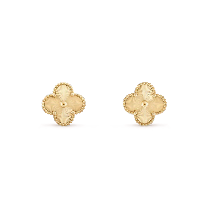 [Avelora Jewelry ]CLOVER MINI 9.5MM LASER EARRINGS