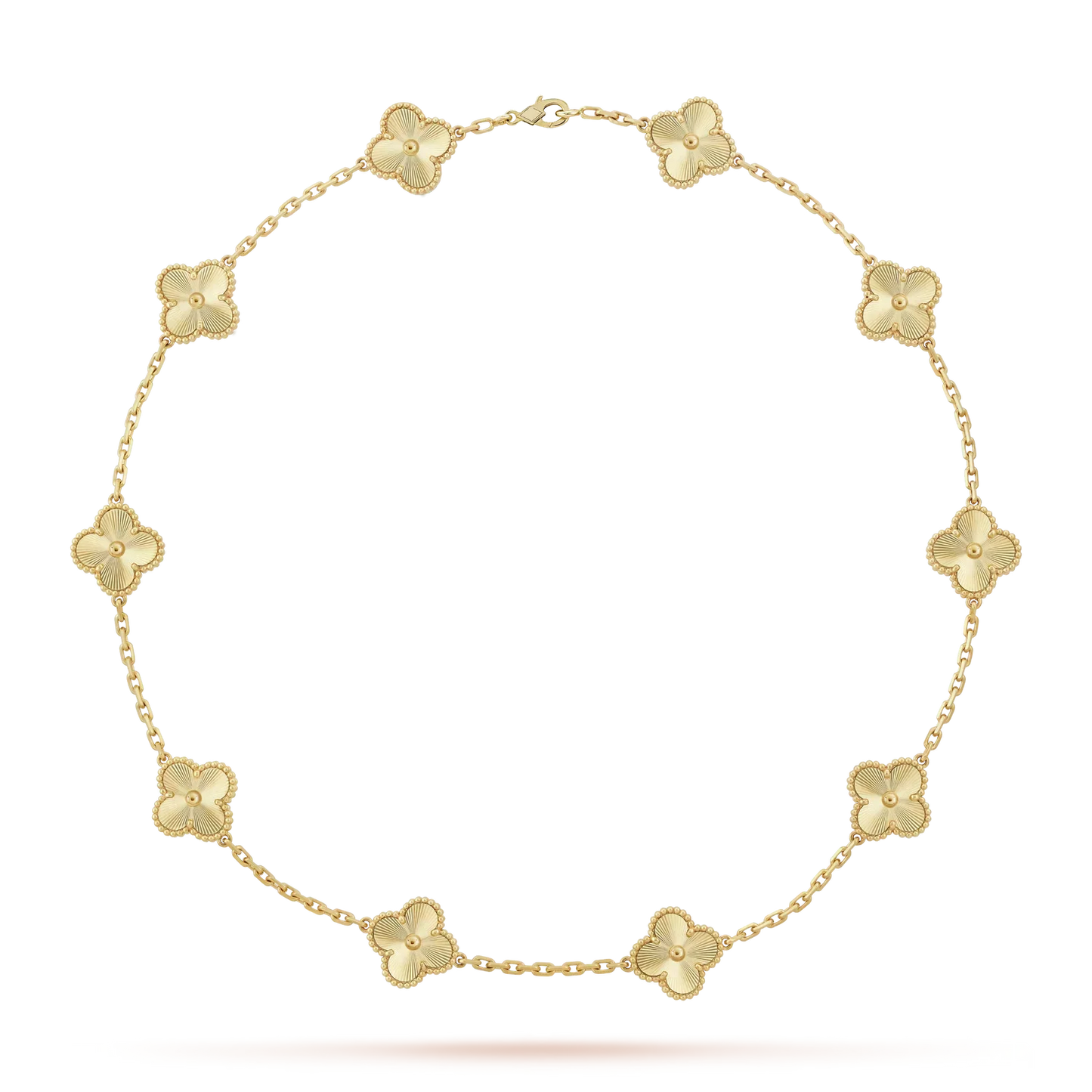 [Avelora]CLASSIC LUCKY 10-MOTIF CLOVER NECKLACE GOLD COLLECTION