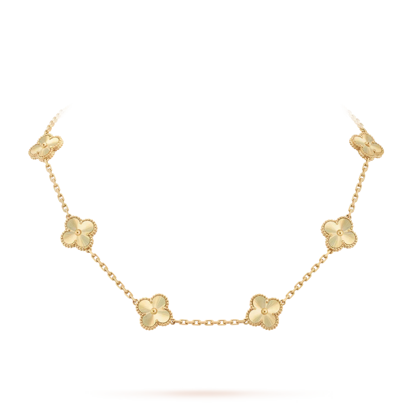 [Avelora]CLASSIC LUCKY 10-MOTIF CLOVER NECKLACE GOLD COLLECTION