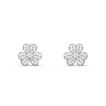 [Avelora Jewelry ]CLOVER COMOS DIAMOND EARRINGS SILVER