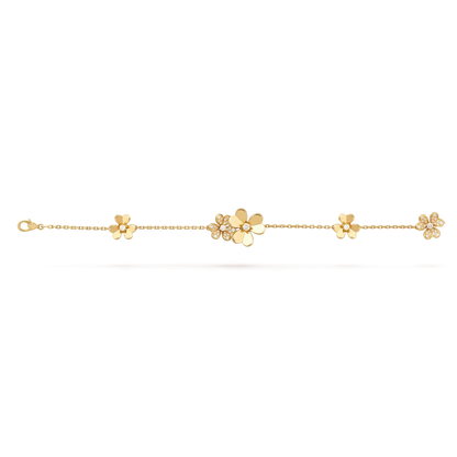 [Avelora]LUMINOUS BLOSSOM 5-MOTIF CHARM BRACELET