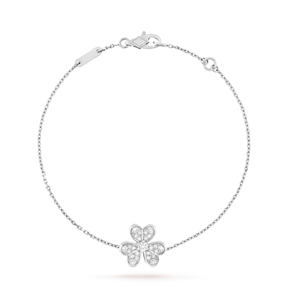 [Avelora]LUMINOUS BLOSSOM SINGLE-MOTIF CHARM BRACELET