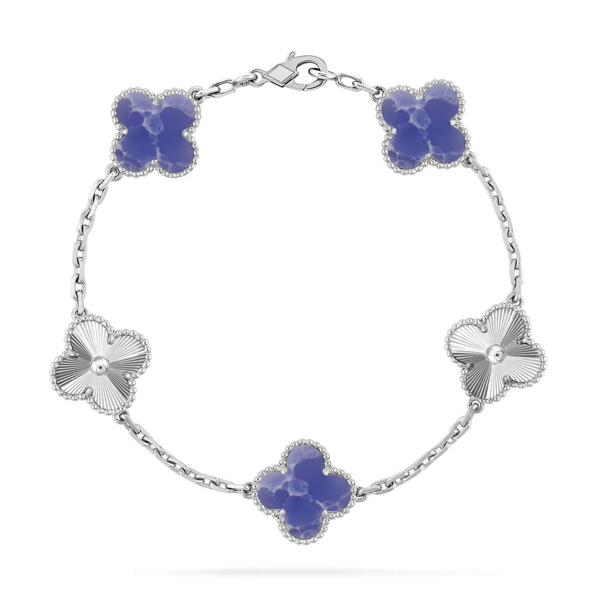 [Avelora Jewelry ]CLOVER 5 MOTIF BLUE VEINS BRACELET COLLECTION