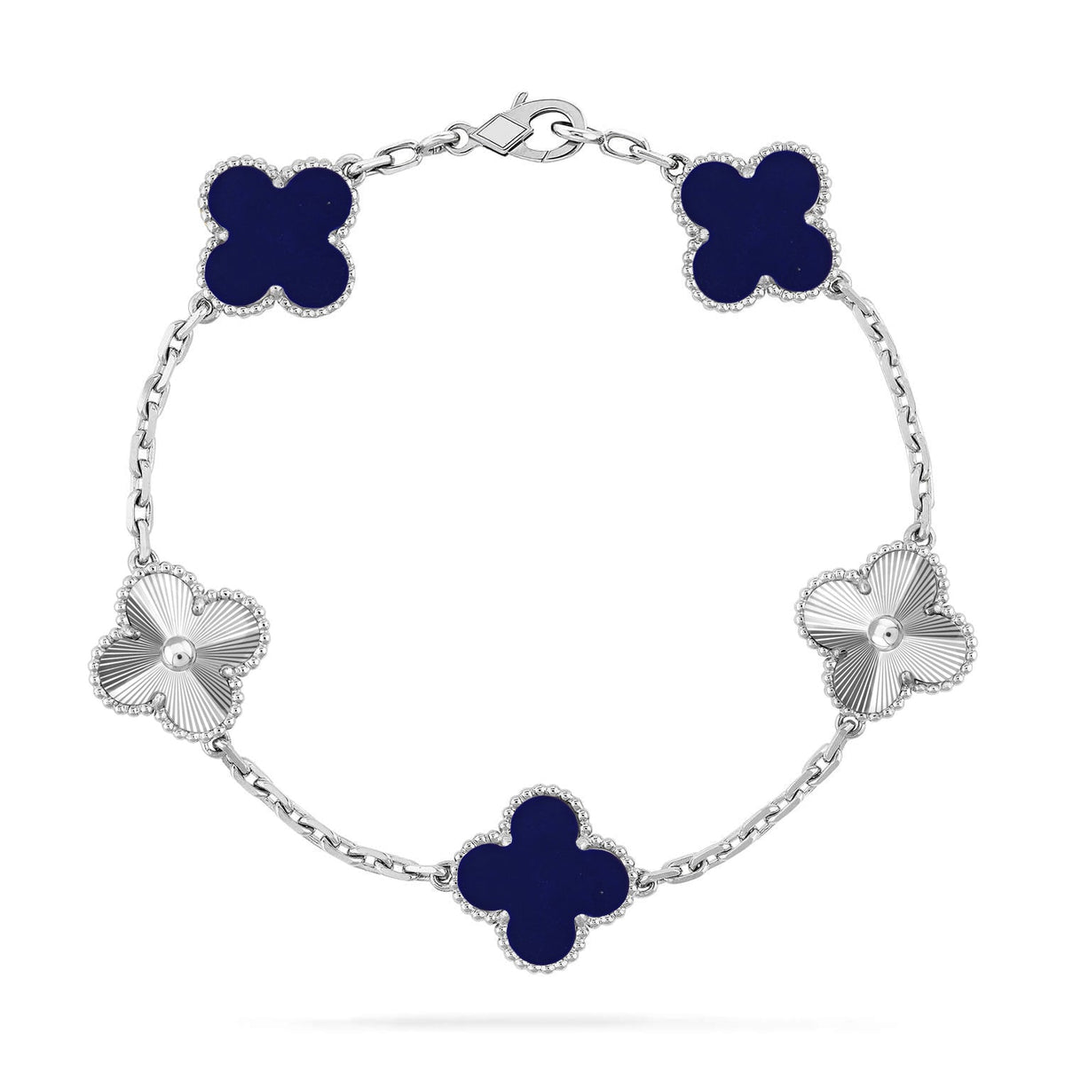 [Avelora Jewelry ]CLOVER 5 MOTIF LAPIS LAZULI BRACELET COLLECTION
