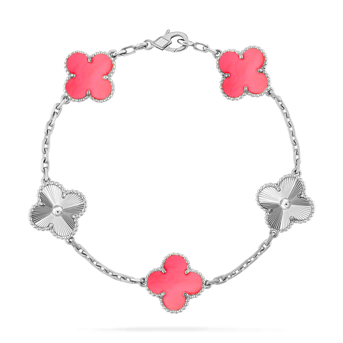 [Avelora Jewelry ] CLOVER 5 MOTIFS  PINK MOP BRACELET COLLECTION