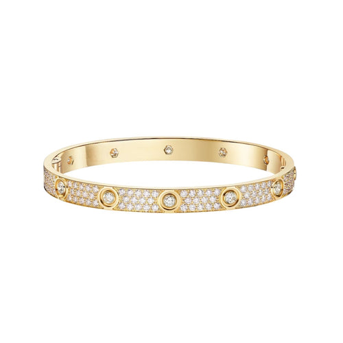 [Avelora]CLASSIC 6.1MM LOVE BANGLE - 10-DIAMOND FULL PAVÉ