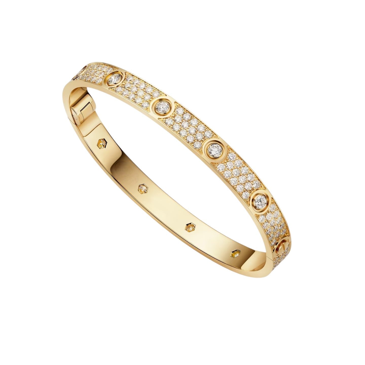 [Avelora]CLASSIC 6.1MM LOVE BANGLE - 10-DIAMOND FULL PAVÉ