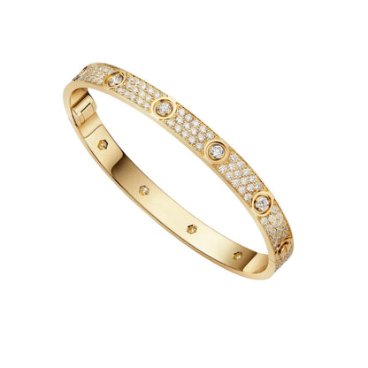 [Avelora]CLASSIC 6.1MM LOVE BANGLE - 10-DIAMOND FULL PAVÉ