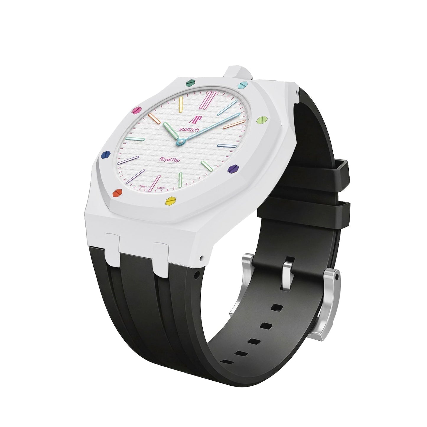 [Avelora]Royal Oak Pop Exclusive Bioceramic Case & Silicone Strap Mix Color