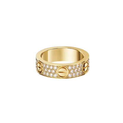 [Avelora]LOVE 5.5MM FULL-PAVÉ DIAMOND RING