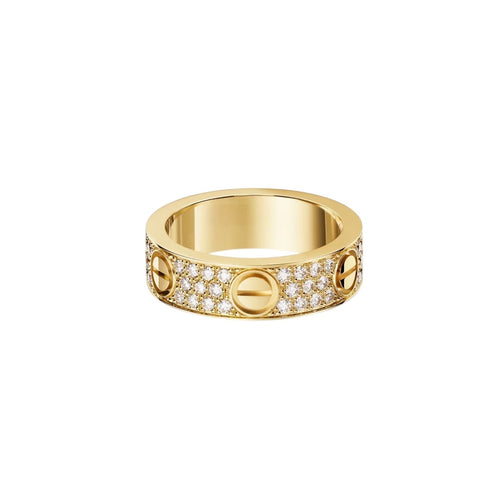 [Avelora]LOVE 5.5MM FULL-PAVÉ DIAMOND RING