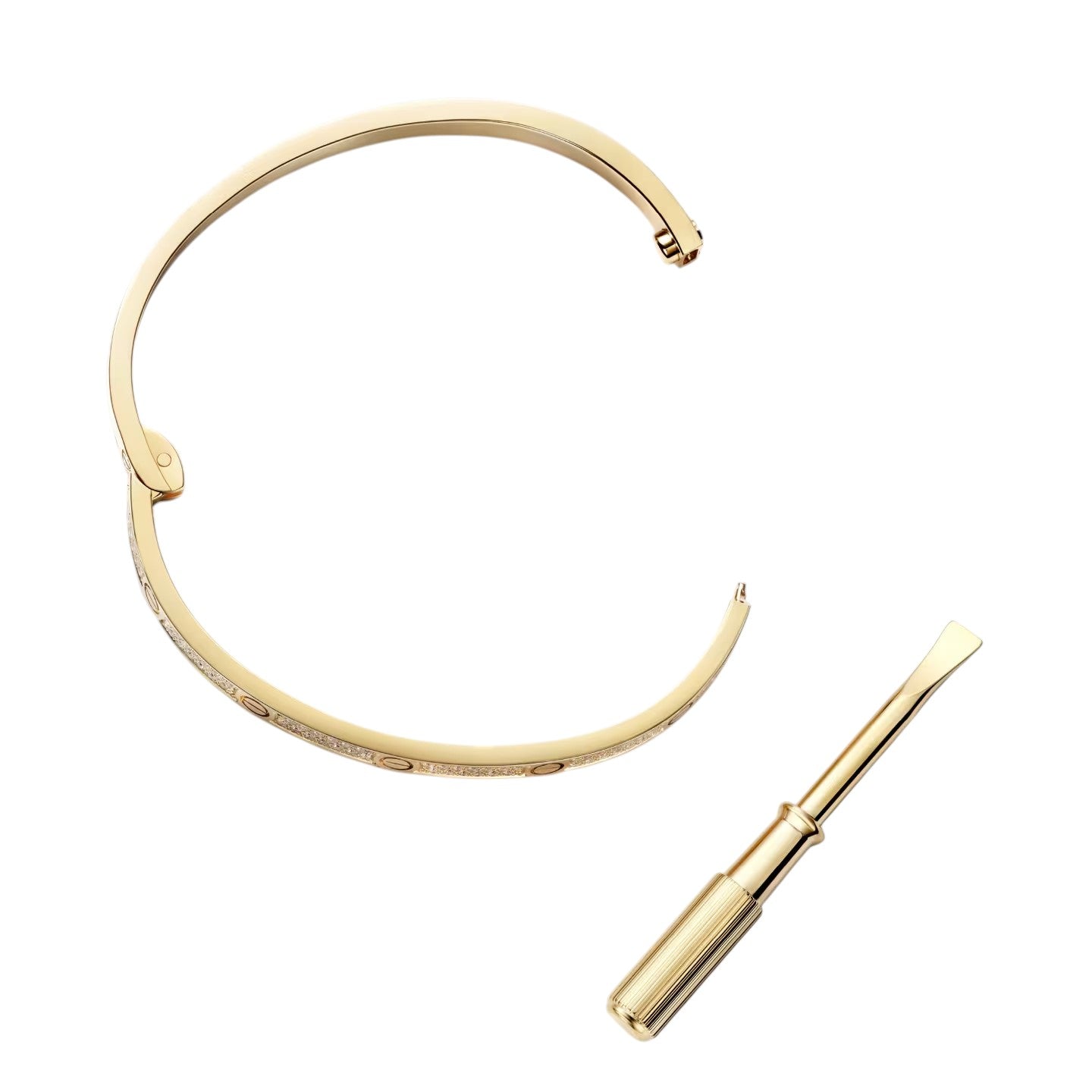 [Avelora]CLASSIC 3.65MM LOVE FULL PAVE BANGLE