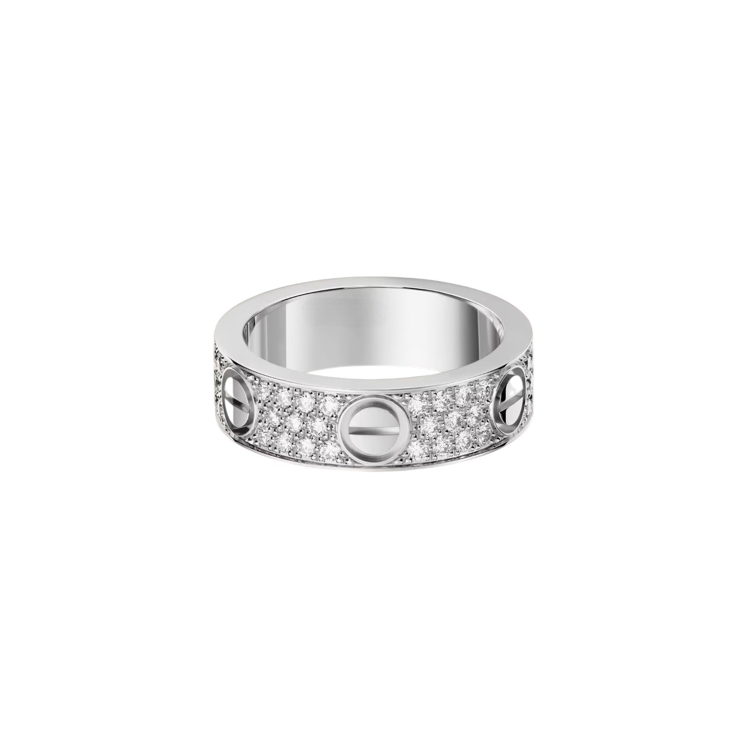 [Avelora]LOVE 5.5MM FULL-PAVÉ DIAMOND RING