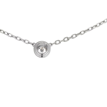 [Avelora]LOVE SCREW PENDANT SINGLE DIAMOND NECKLACE