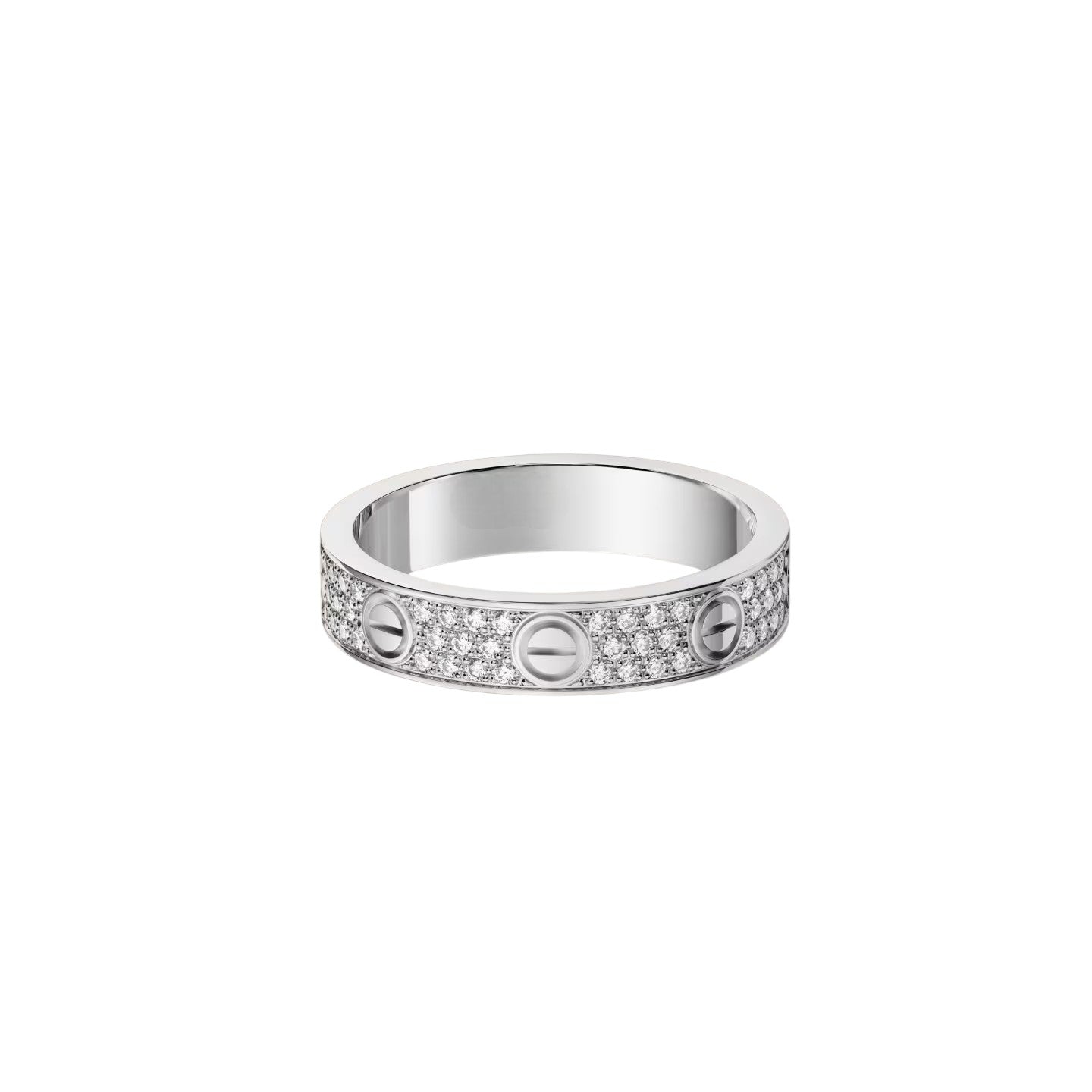 [Avelora]LOVE 4MM PAVÉ DIAMOND RING