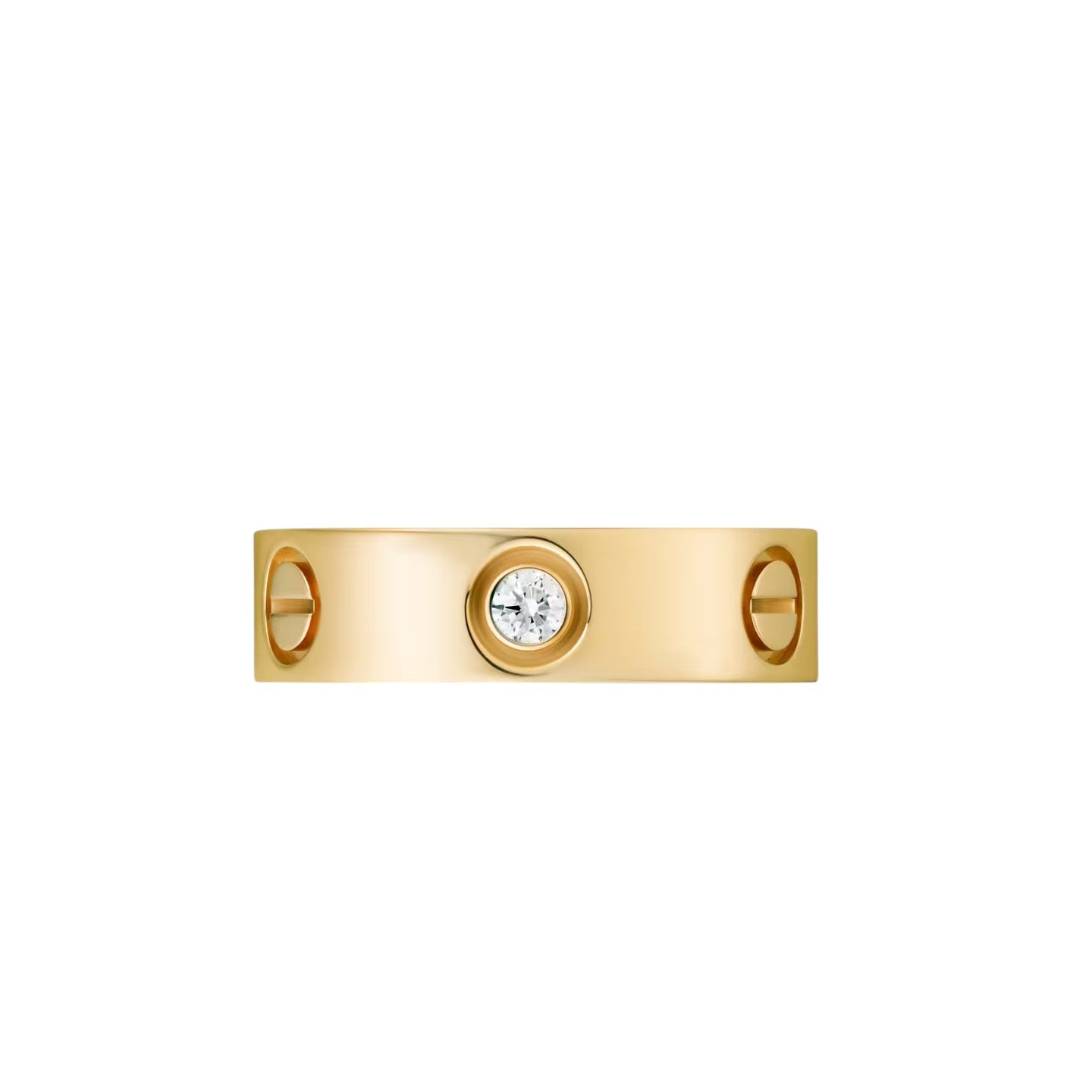 [Avelora]LOVE 5.5MM 3 DIAMONDS RING