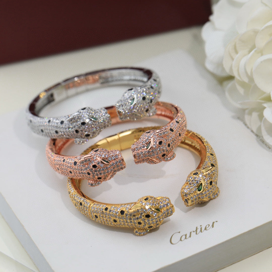 Avelora FULL-PAVÉ PANTHER WRAP BANGLE product view 5