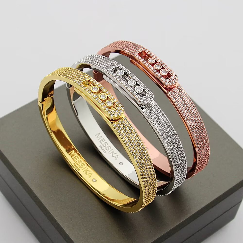 [Avelora]MOVE NOA FULL-PAVÉ DIAMOND BANGLE BRACELET