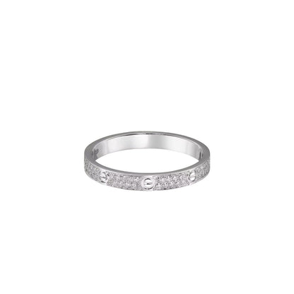 [Avelora]LOVE 2.6MM PAVÉ DIAMOND RING