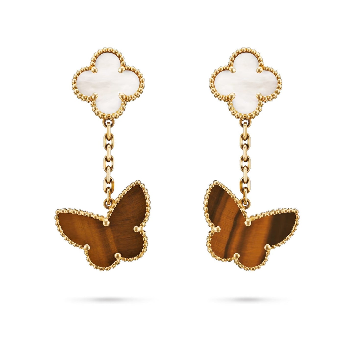 [Avelora]CLOVER DUAL-MOTIF STATEMENT STUD EARRINGS - DOUBLE-CHARM COLLECTION