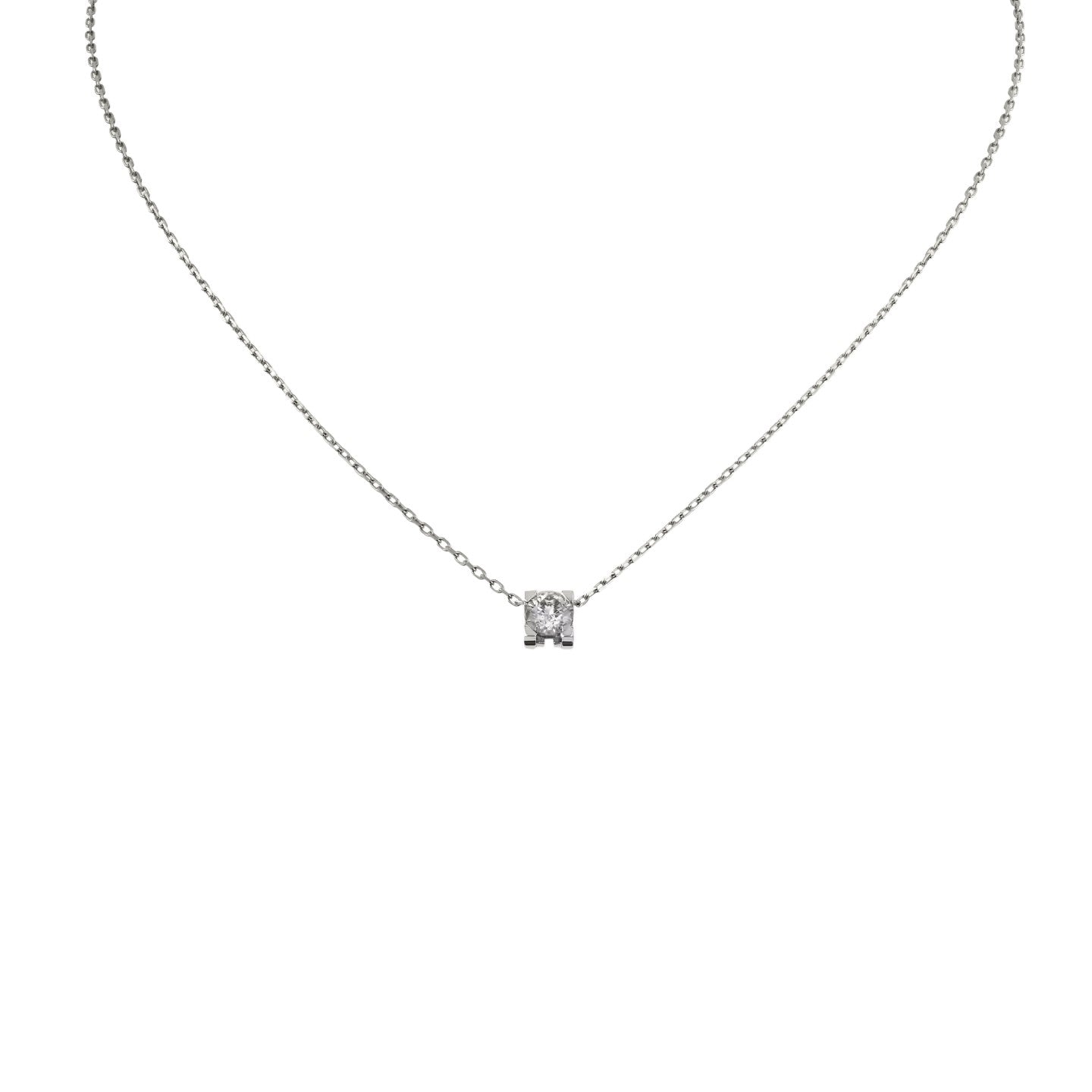 [Avelora]C DE PENDANT DIAMOND NECKLACE