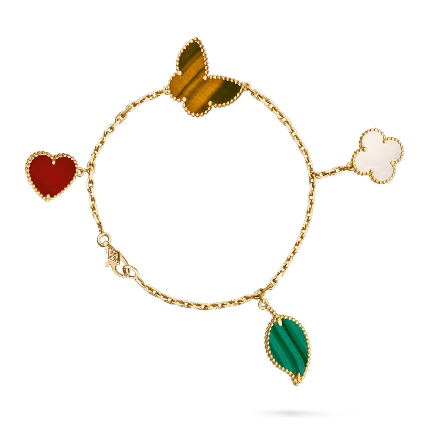 [Avelora]LUCKY NATURE MULTI-CHARM BRACELET