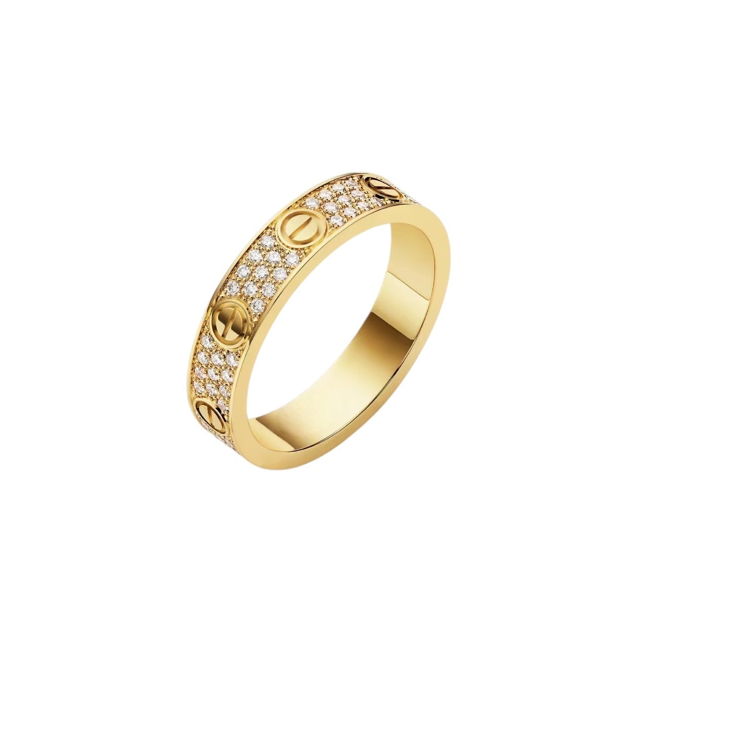 [Avelora]LOVE 4MM PAVÉ DIAMOND RING