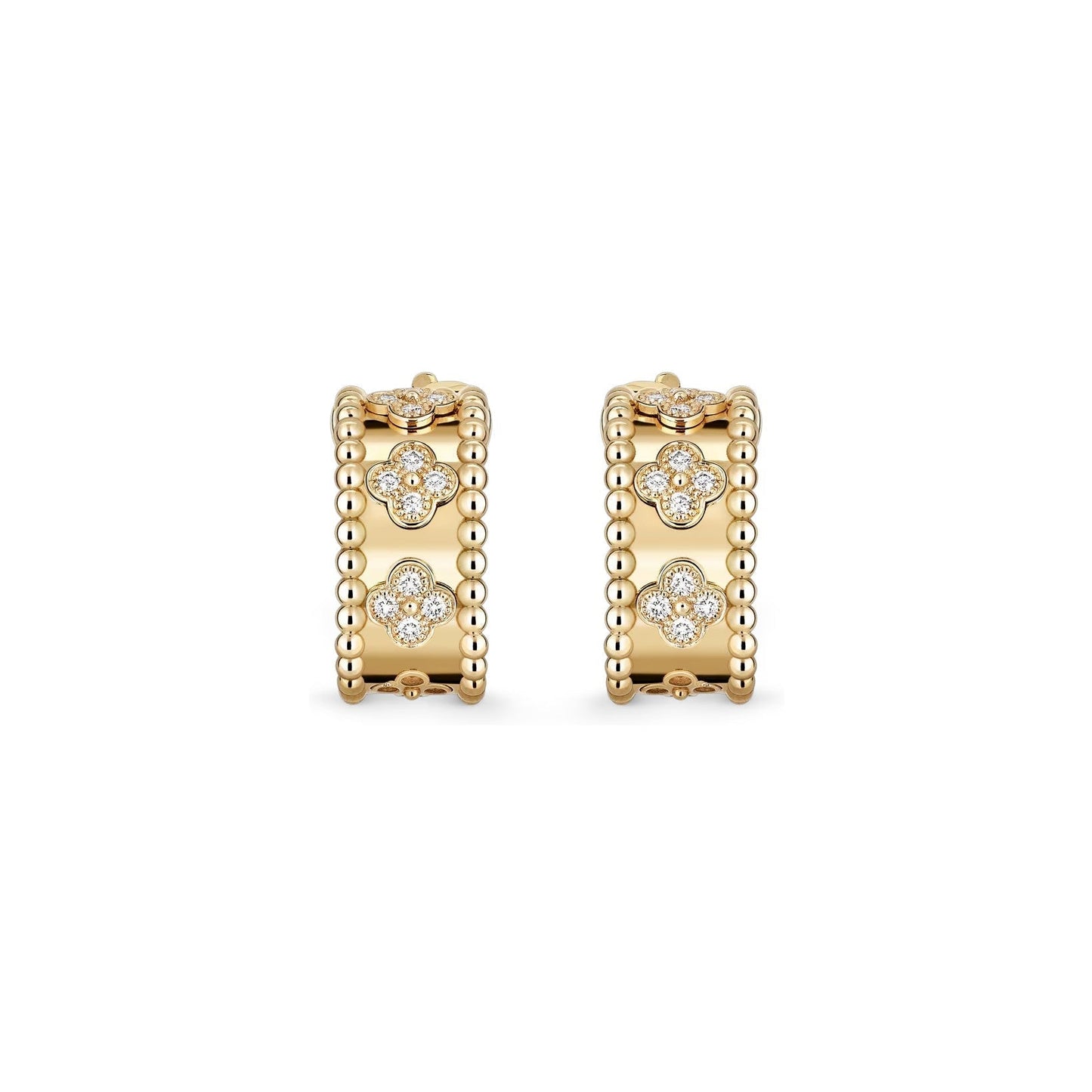 [Avelora]KALEIDOSCOPE CLOVER HOOP EARRINGS