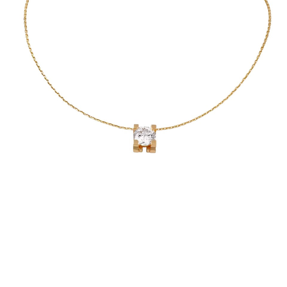[Avelora]C DE PENDANT DIAMOND NECKLACE