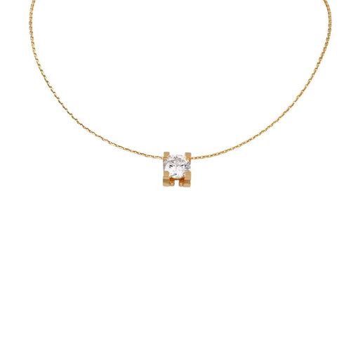 [Avelora]C DE PENDANT DIAMOND NECKLACE