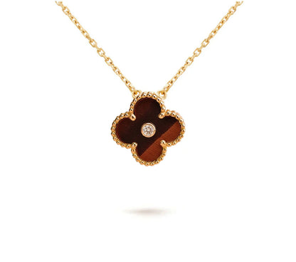 [Avelora]LIMITED EDITION CHRISTMAS CLOVER FLOWER NECKLACE - 15MM ANNUAL COLLECTIBLE PENDANT