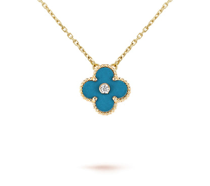 [Avelora]LIMITED EDITION CHRISTMAS CLOVER FLOWER NECKLACE - 15MM ANNUAL COLLECTIBLE PENDANT