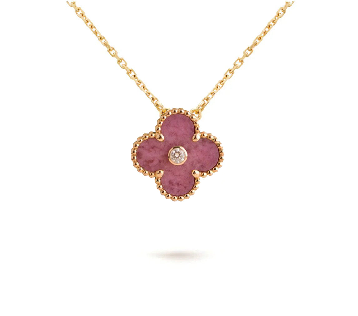 [Avelora]LIMITED EDITION CHRISTMAS CLOVER FLOWER NECKLACE - 15MM ANNUAL COLLECTIBLE PENDANT
