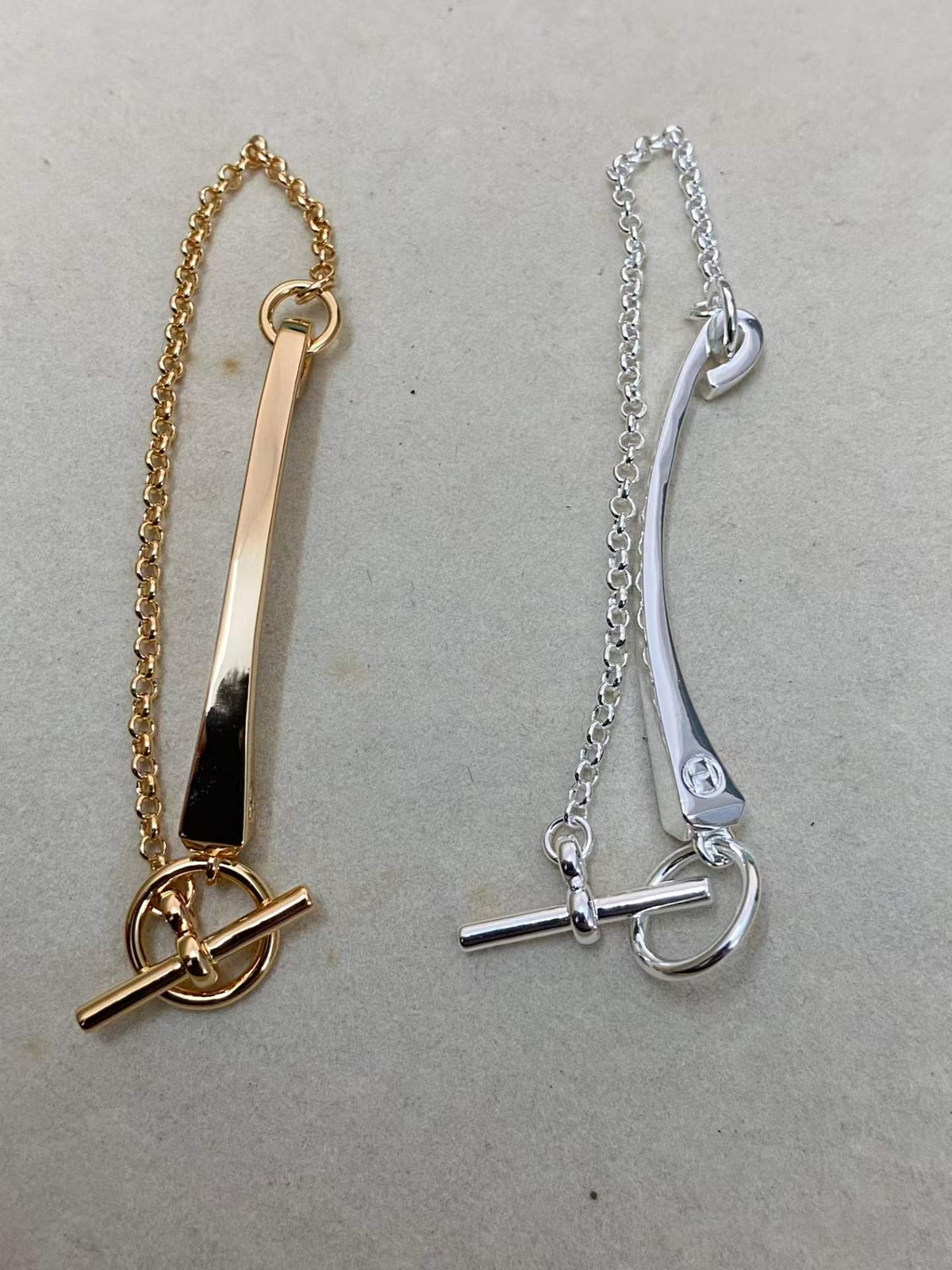 [Avelora Jewelry]CLOU DE FORGE BRACELET WITH SQUARE CONE STUDS