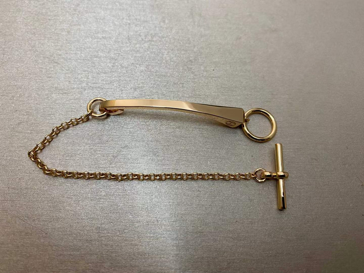 [Avelora Jewelry]CLOU DE FORGE BRACELET WITH SQUARE CONE STUDS