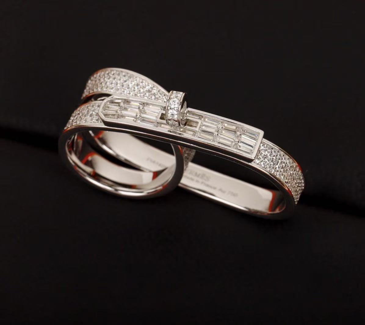 [Avelora Jewelry]NEW STYLE FULL CIRCLE DOUBLE DIAMOND RING