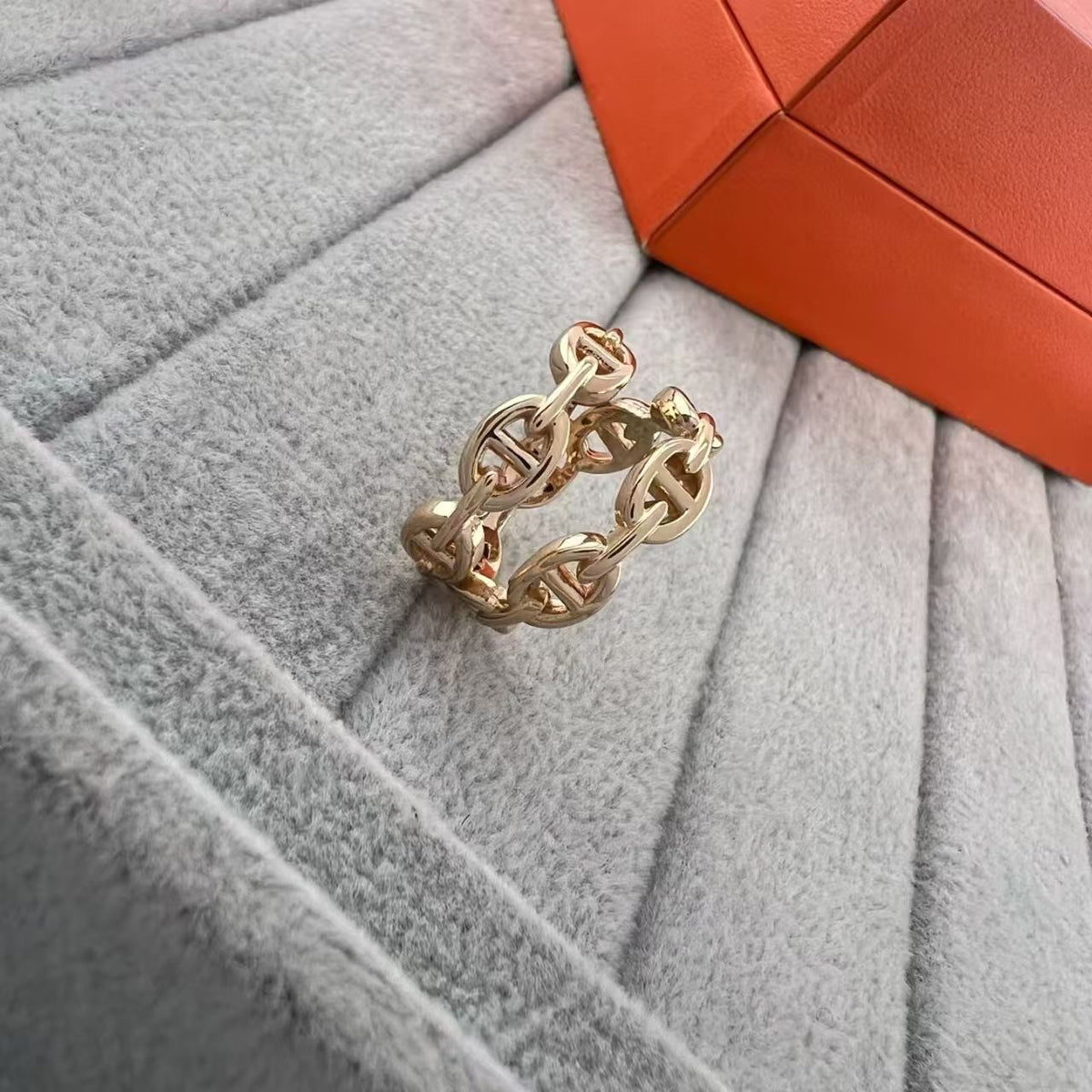 [Avelora Jewelry]GLOSSY FINISH SQUARE COMBINATION DOUBLE-LAYER PIG NOSE RING