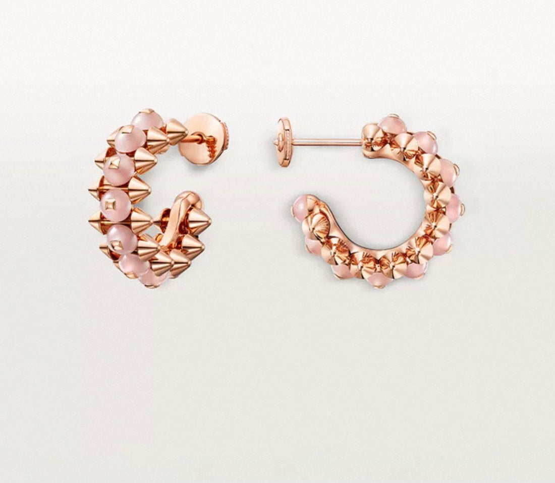 [Avelora Jewelry]CLASH COLLECTION AGATE CHALCEDONY STUD EARRINGS