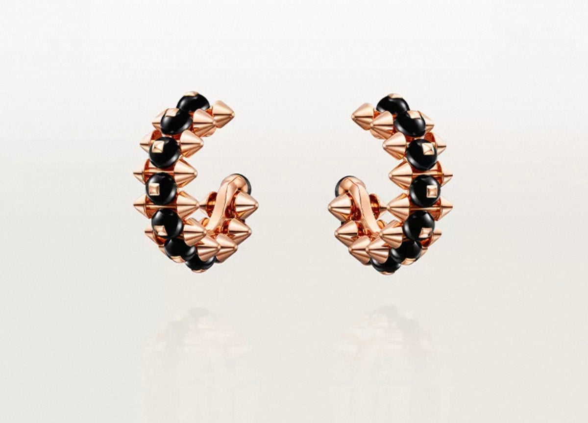[Avelora Jewelry]CLASH COLLECTION AGATE CHALCEDONY STUD EARRINGS