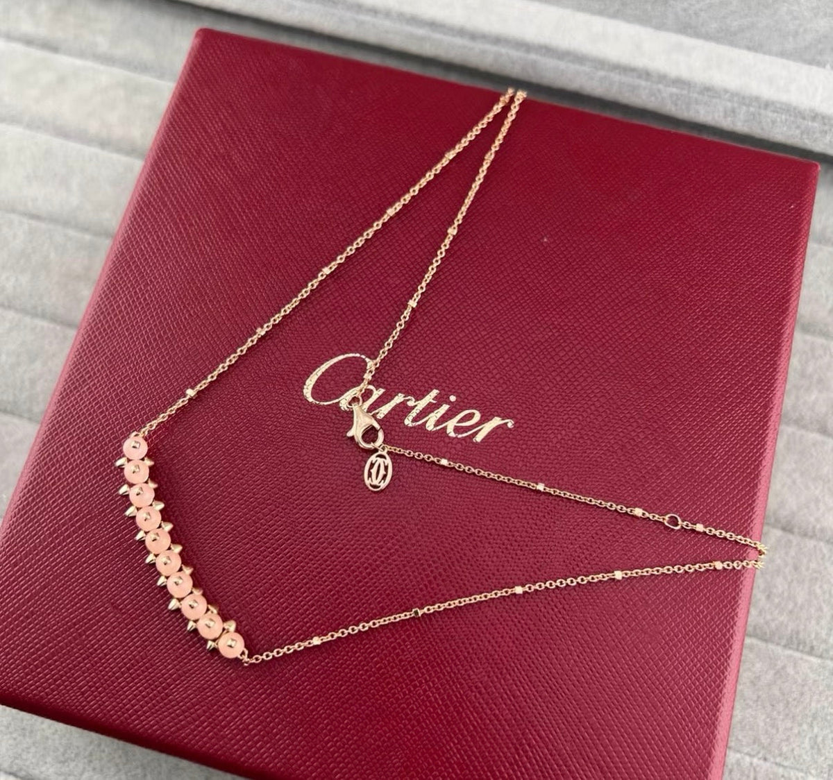 [Avelora Jewelry]CLASH COLLECTION AGATE CHALCEDONY STUD NECKLACE