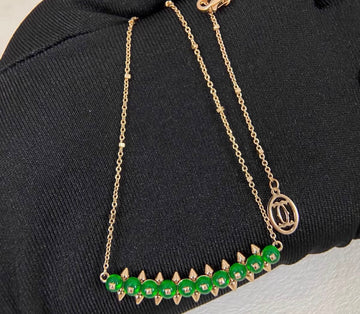 [Avelora Jewelry]CLASH COLLECTION AGATE CHALCEDONY STUD NECKLACE