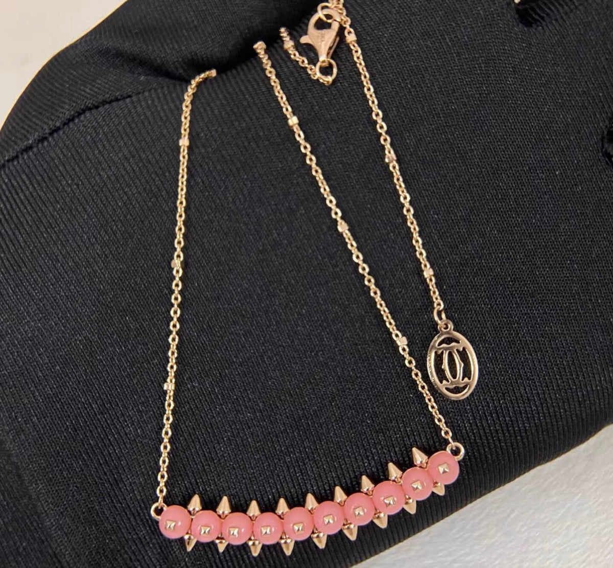 [Avelora Jewelry]CLASH COLLECTION AGATE CHALCEDONY STUD NECKLACE